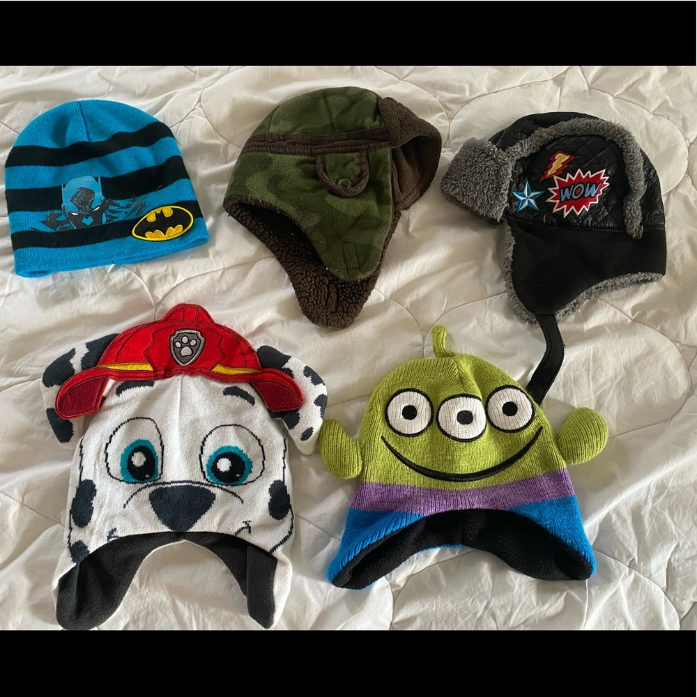 5 kids/toddler hats